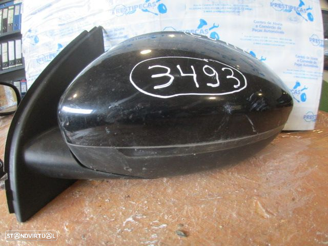 Espelho 98088641XT E20312230 PEUGEOT 308 BREAK SW FASE 1 2015 1.6HDI 120CV 5P PRETO ESQ ELÉTRICO COM PISCA 7 PINOS - 2