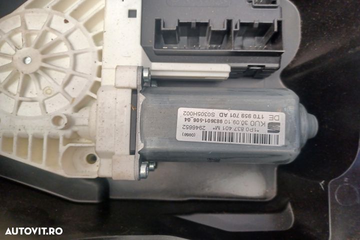 Macara geam fata stanga electrica 1T0959701AD 3C0959793 986350XXX 1T0 - 2