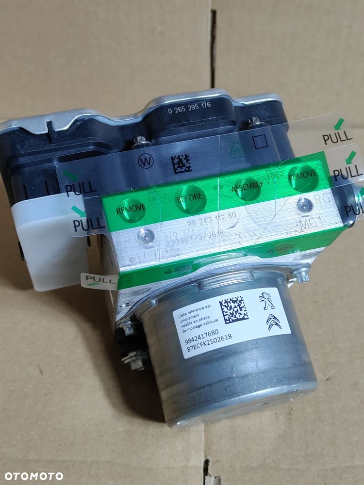POMPA ABS ESP PEUGEOT CITROEN OPEL DS 9824311280 9842417680 NOWA MOŻLIWOŚĆ KODOWANIA BEZ OBECNOŚCI AUTA - 9