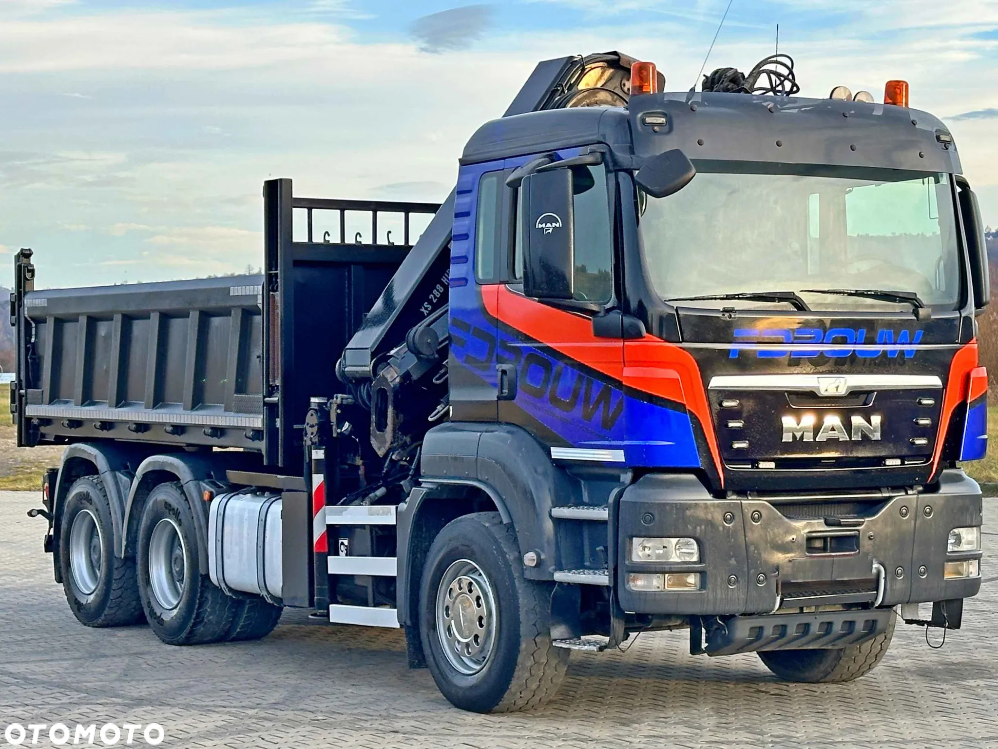 MAN TGS 33.480 * WYWROTKA 4,20 m * HIAB 288 EP - 4 HIDUO + PILOT / 6x4 - 3