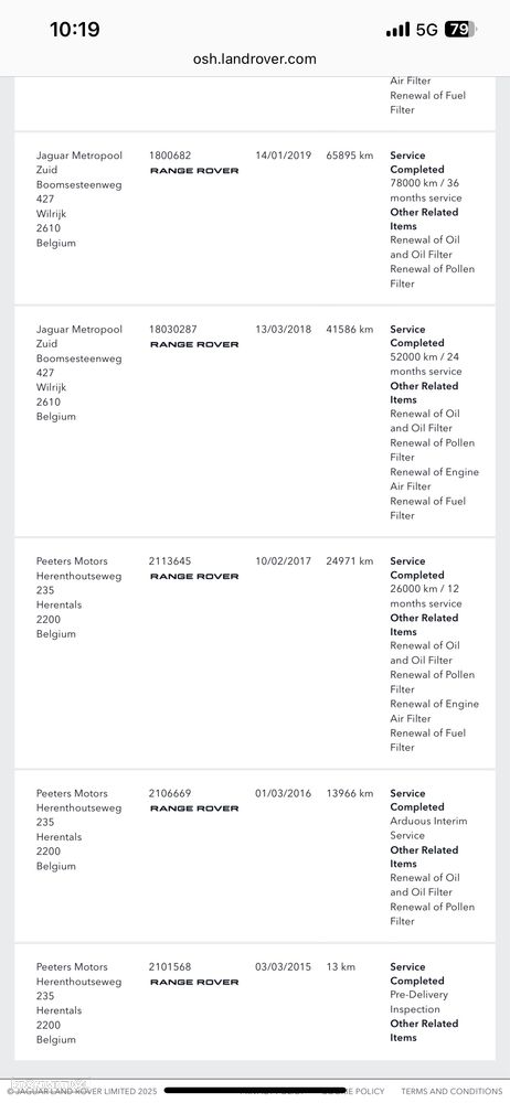 Land Rover Range Rover 3.0 TDV6 Vogue 182g - 59