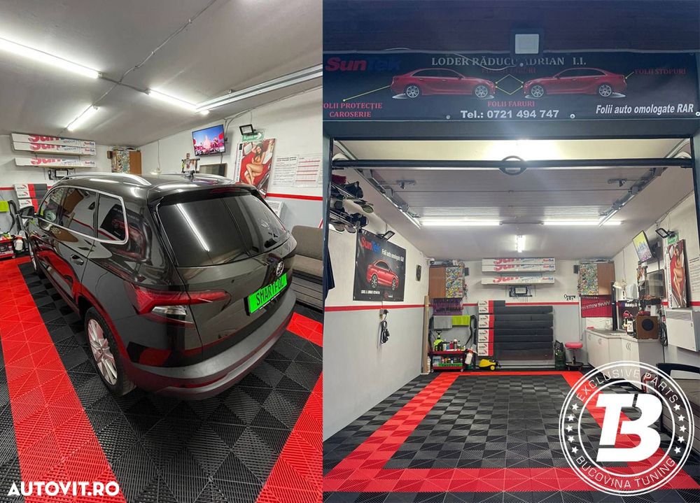 Pardoseala Modulara pentru Garaj si Ateliere Detailing - Rosu - 2