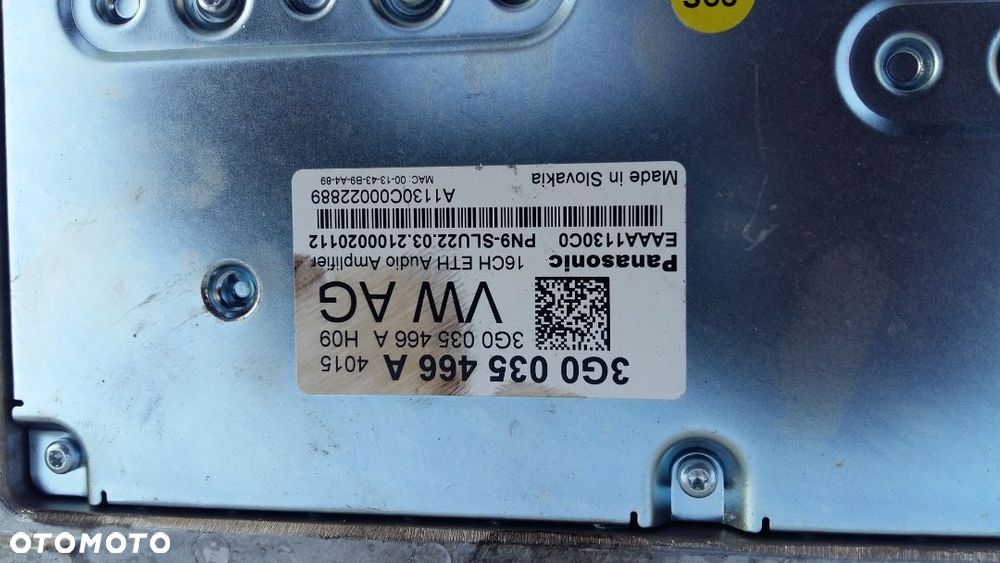 WZMACNIACZ PANASONIC VOLKSWAGEN SKODA 3G0035466A - 5