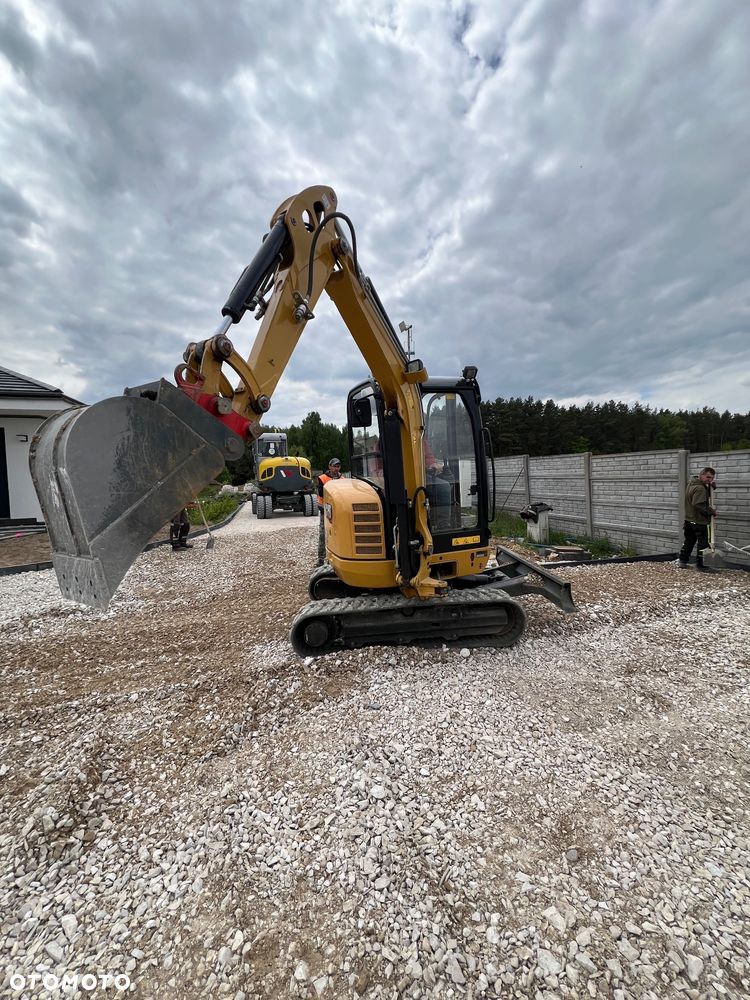 Caterpillar MINIKOPARKA CAT 302,7 gąsienicowa 2x łyżka Grabie WIERTNICA widły 303,5 Catepillar 305 koparka 3 5 tony sprowadzona 1 właściciel po serwisie BOBCAT SANNY YANMAR JCB KUBOTA mini koparka - 3