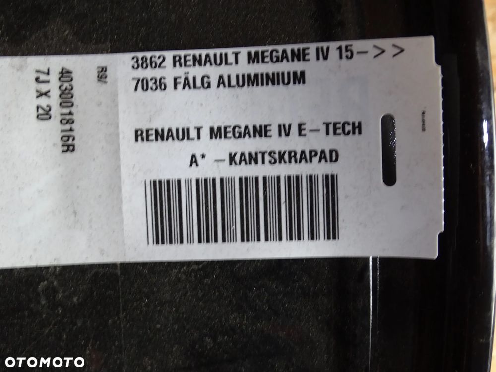 FELGI RENAULT MEGAENE IV 20' ELEKTRYK - 8