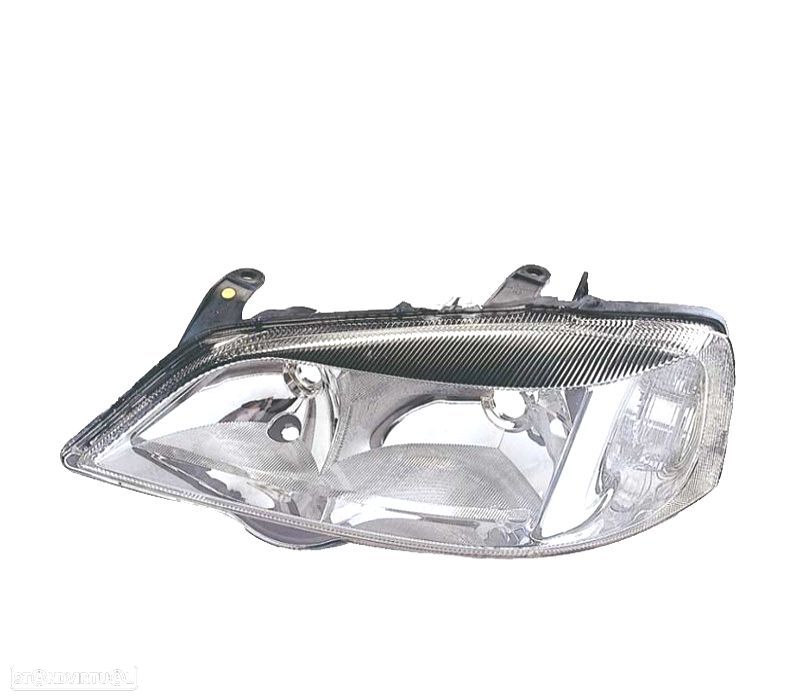 FAROL ESQ OPTICAS PARA OPEL ASTRA G 98-04 FUNDO CROMADO - 1