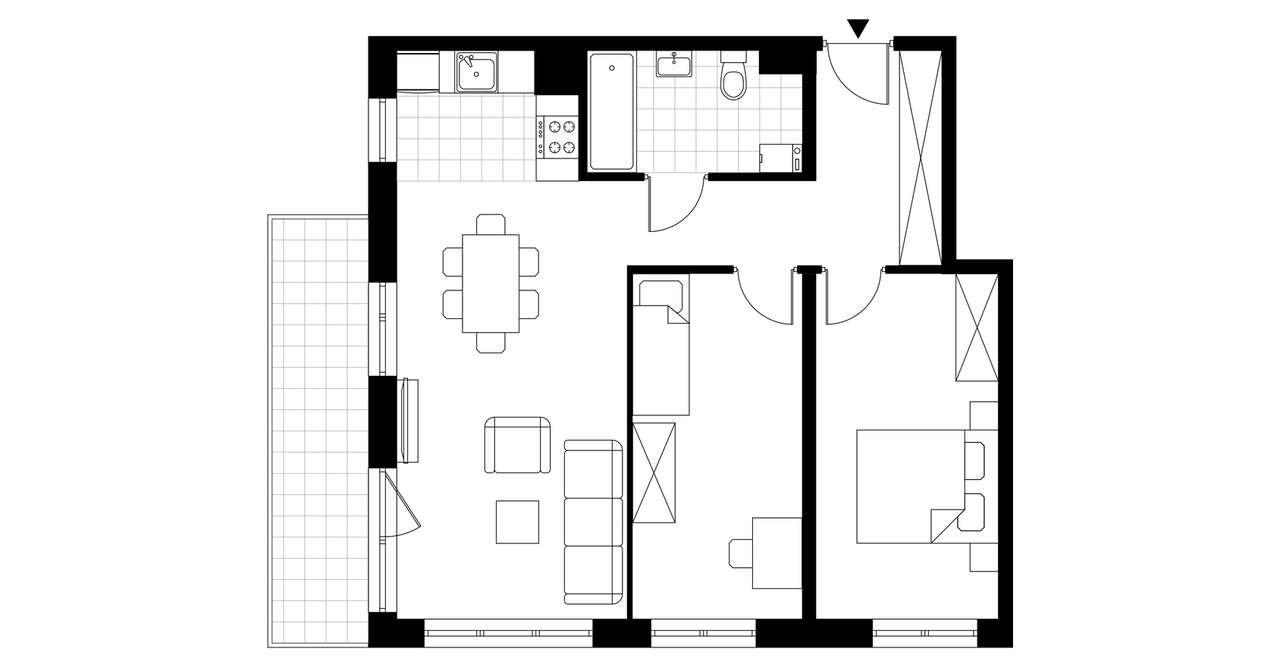 3-pokojowe mieszkanie 63m2 + balkon - Pełny obrazek: 4/11