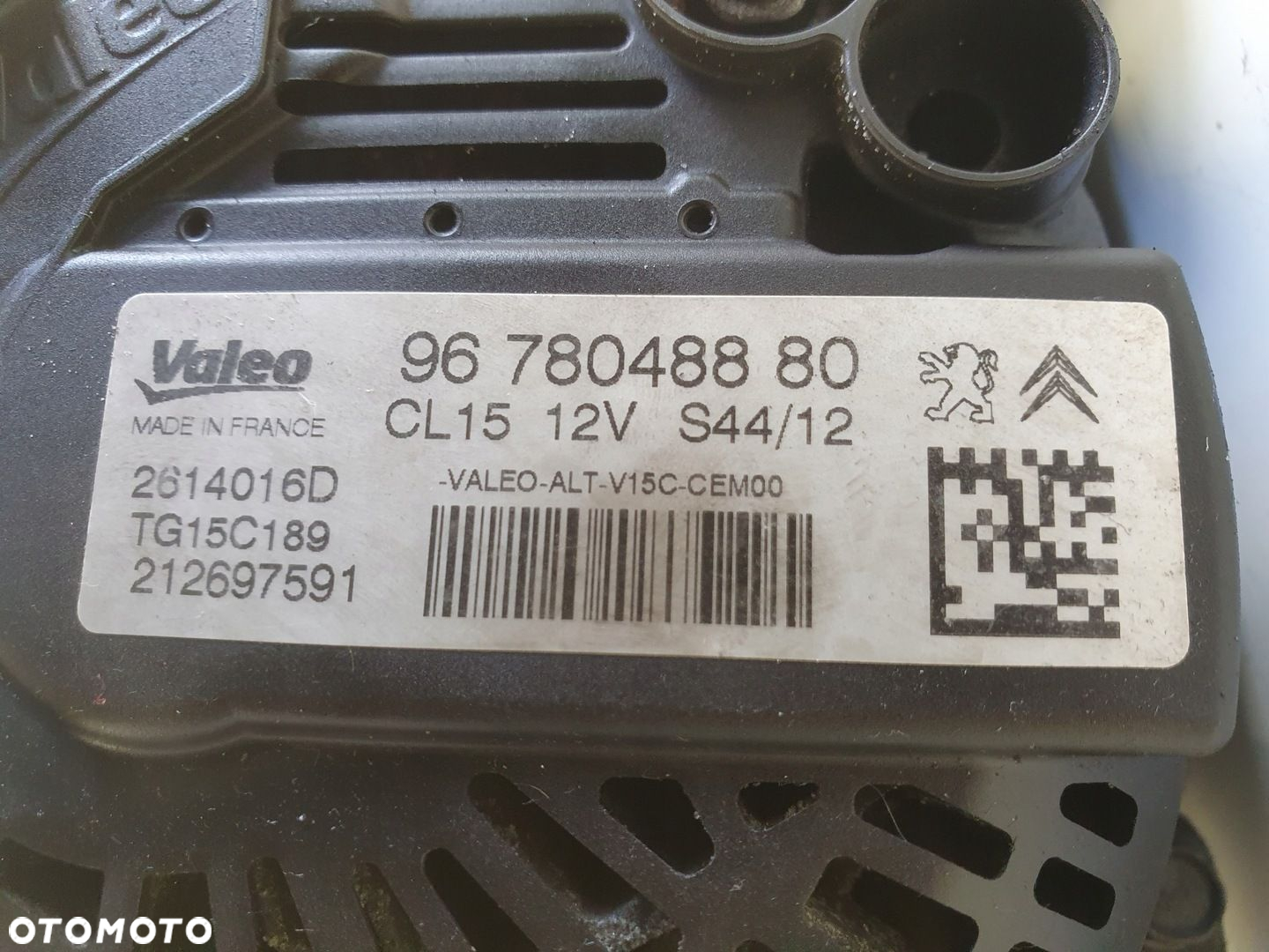 Citroen C3 II 1.6 HDi ALTERNATOR Valeo 9678048880 CL15 - 7