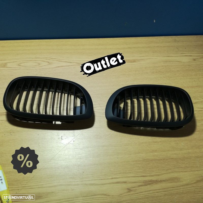 C020087C1 GRELHAS PARA BMW E46 03-06 COUPÉ CABRIO PRETO MATE - 4