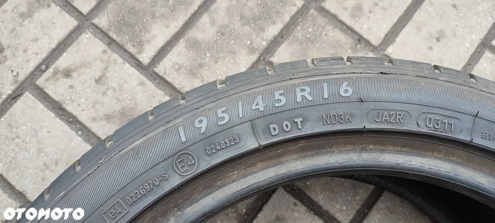 OPONY Letnie 195/45R16 DUNLOP SP SPORT FASTRESPONSE (0311) LATO Komplet 4 sztuki - 7