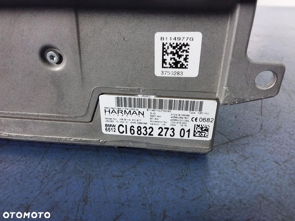 BMW X5 F15 F16 RADIO NAWIGACJA MONITOR KONTROLER KOMPLET NBT HU 6832273 - 7