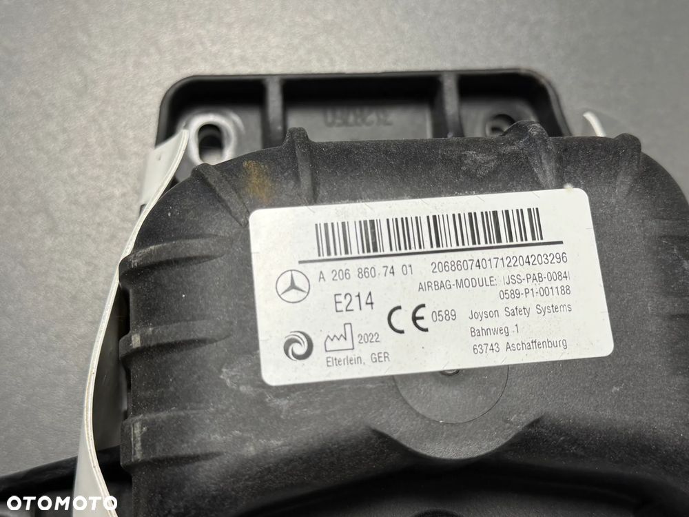 Mercedes C Klasa W206 airbag pasażera A2068607401 - 3
