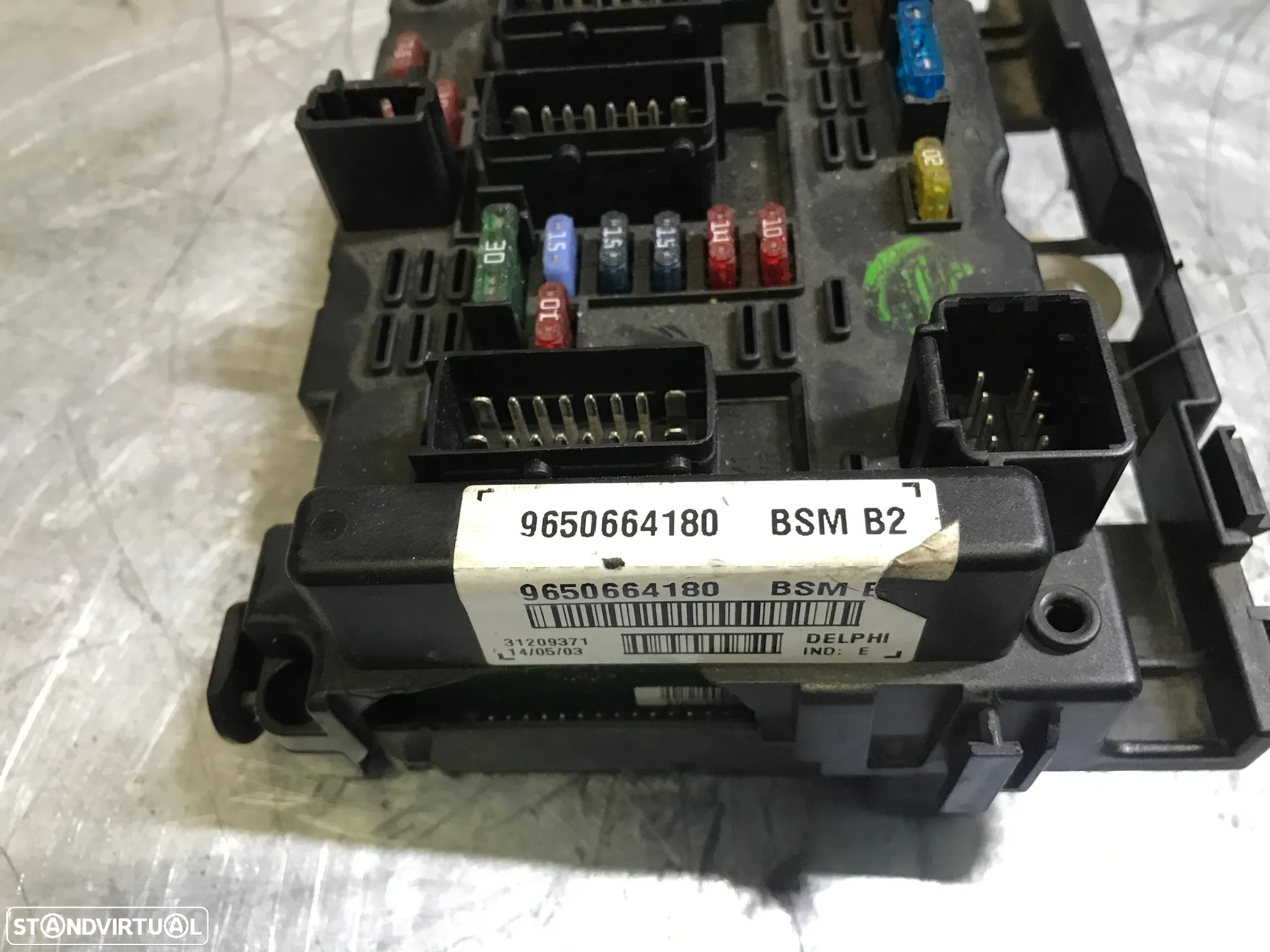 CAIXA DE FUSIVEIS BSM B2 PEUGEOT 206 307 9650664180 - 3