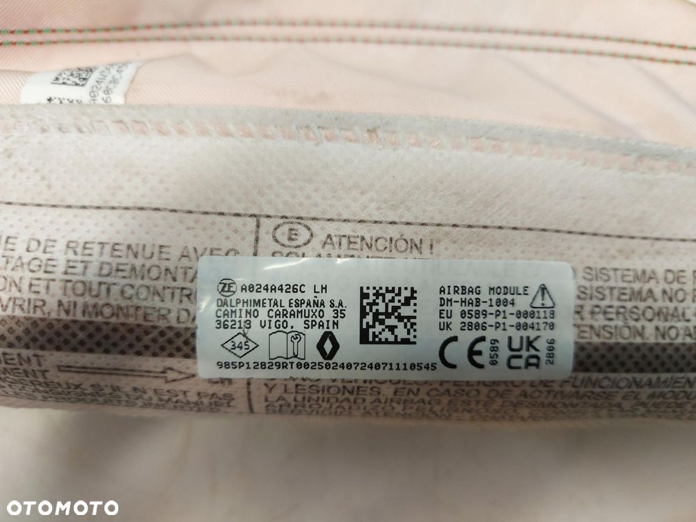 RENAULT Scenic E-Tech V 5 Poduszka powietrzna Airbag kurtyna lewa 985P12829R - 2