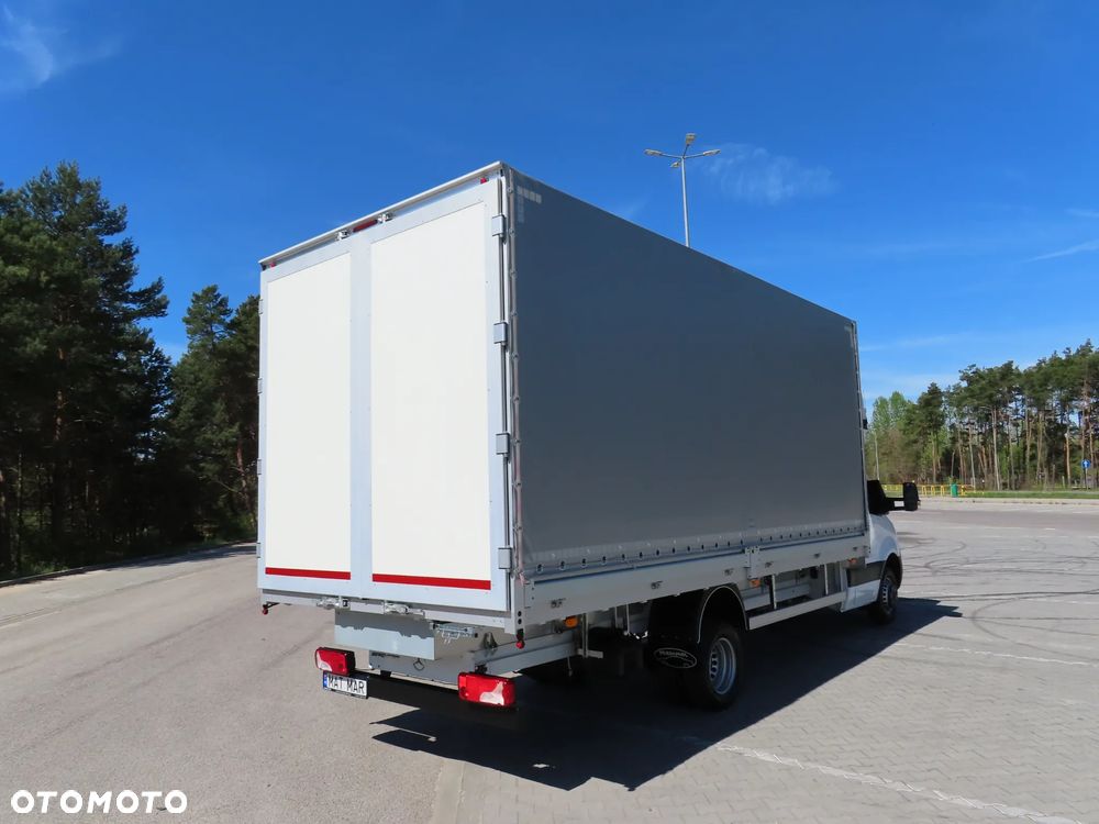 Mercedes-Benz Sprinter 517 CDI 170 KM Plandeka 12 E.Palet 5520 mm Dł. Skrzynia 2453 mm Szeroka TYLNE DRZWI KONTENEROWE Rozstaw Osi 4325 mm DMC 3500 Kg Ładowność 823 Kg WZMACNIANY Załadunek Wysokość Rampowa AMAZON Kabina Sypialniana SPOJKAR SPOJTRAK XL Nowy Nie Używany Gotowy Dostępny OKAZJA - 4