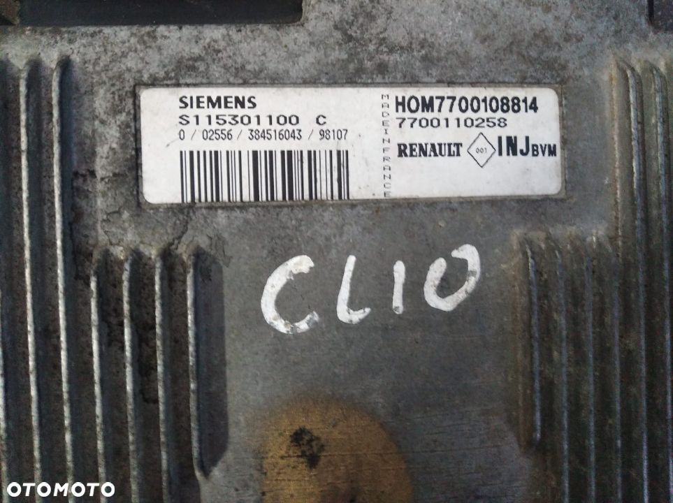 KOMPUTER STEROWNIK SILNIKA RENAULT CLIO II S115301100C - 2