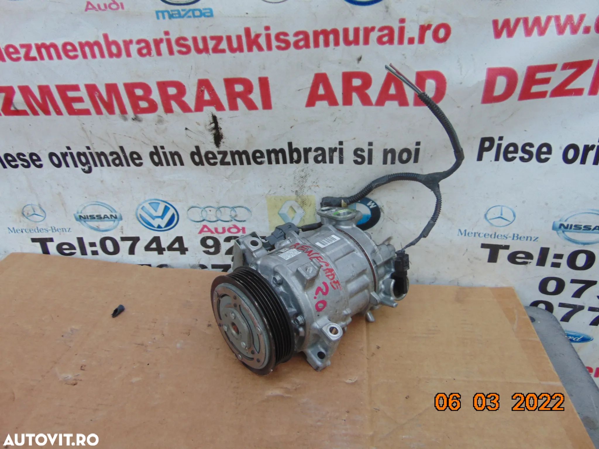 Compresror clima Jeep renegade 1.6 2.0 compass fiat 500 500x 500c alfa romeo giuliettta lancia - 1
