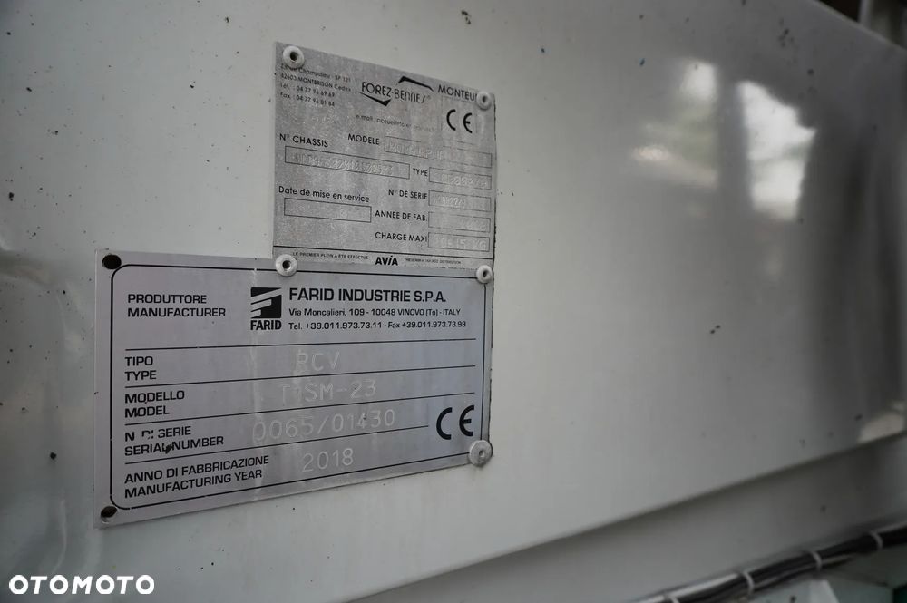 Inny Zabudowa śmieciarka Farid Industrie RCV T1SM-23 - 9