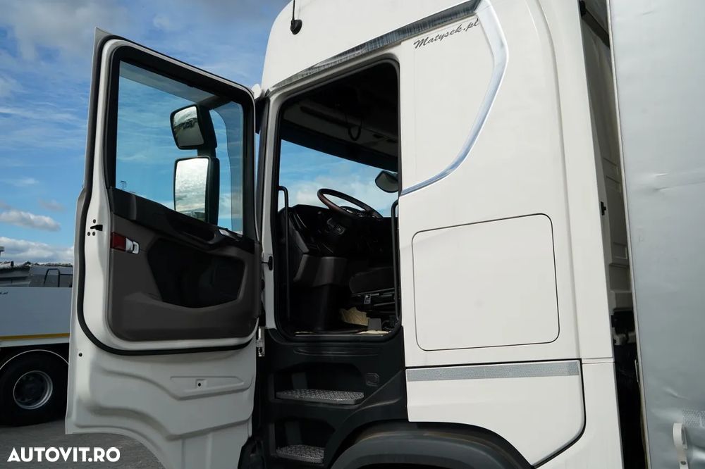 Scania S 450 / CORTINĂ 7,7 M / 60 M3 / SOLO / 6X2 / AXĂ RIDICATĂ / 2019 / - 22