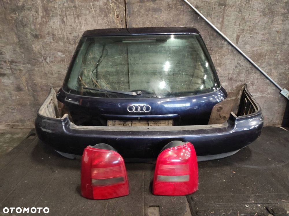 KOMPLETNY TYŁ AUDI A4 B5 LZ5L KLAPA BAGAŻNIKA ZDERZAK TYŁ LAMPA LAMPY TYŁ - 1