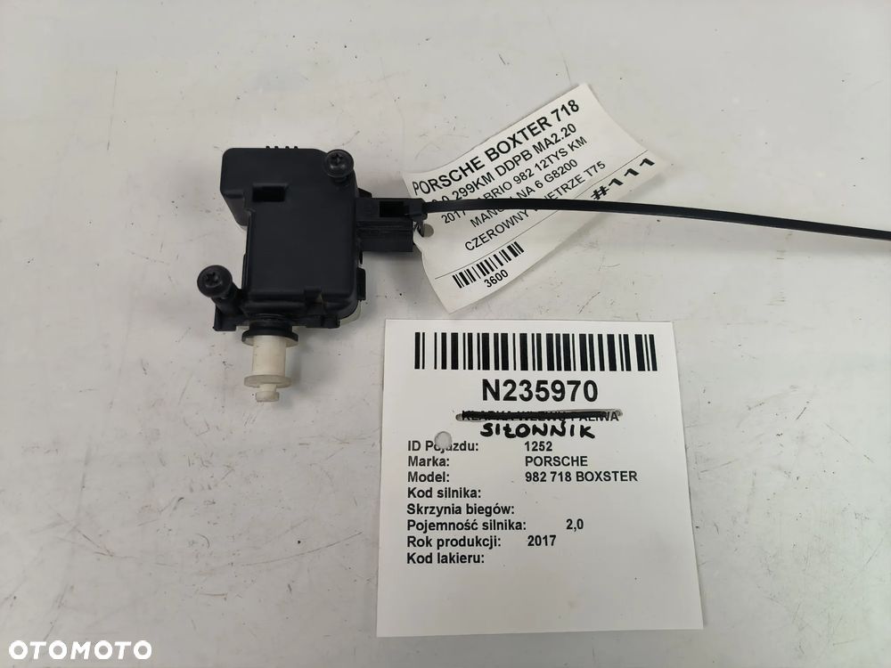 Siłownik zamka tylnej klapy bagażnika  98162411800 Porsche Boxtser 718  2017r. - 5