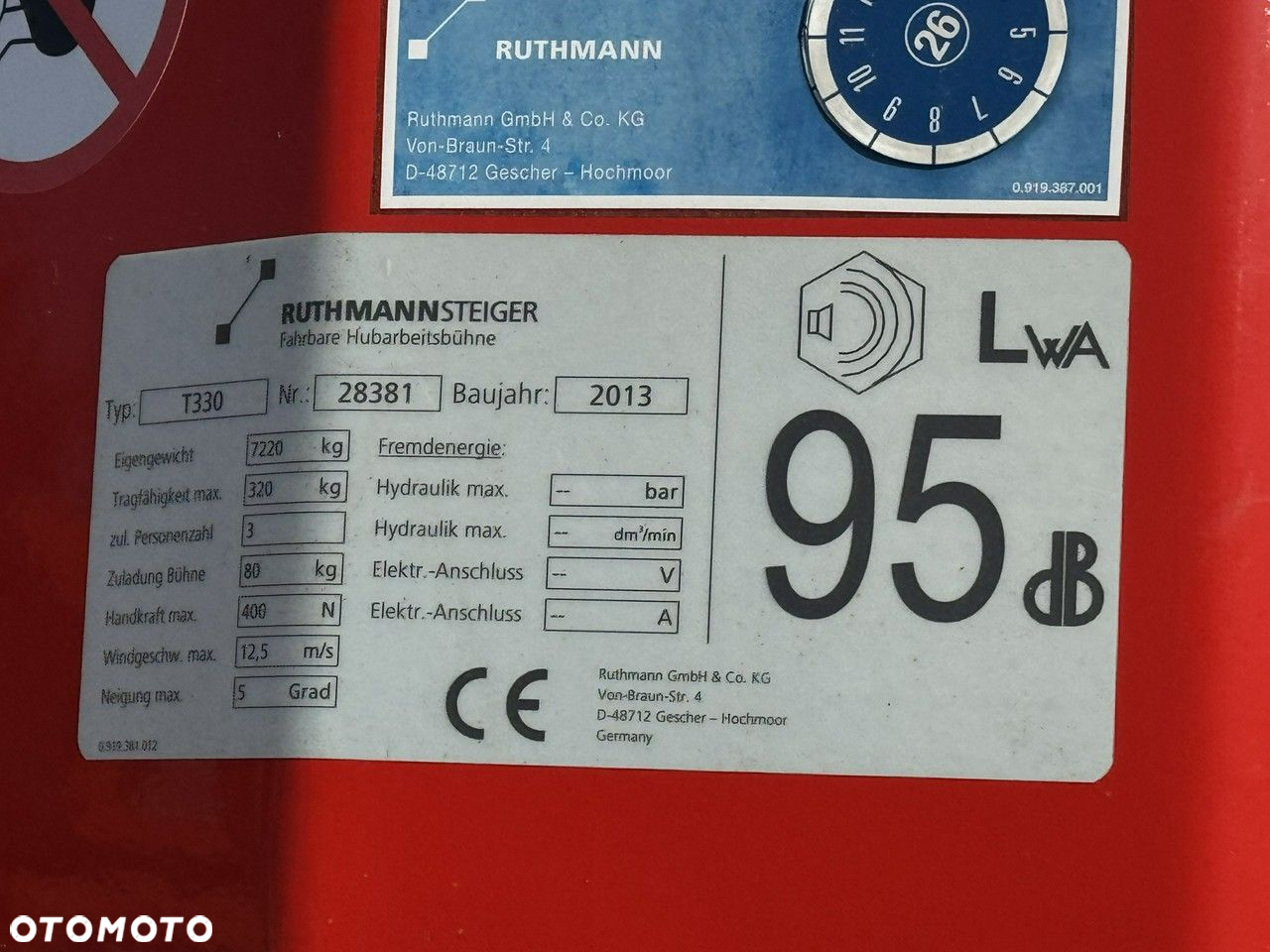 MAN TGL 7.150 Zwyżka Ruthmann T330 33-Metry DMC 7500KG 21m w Bok - 5