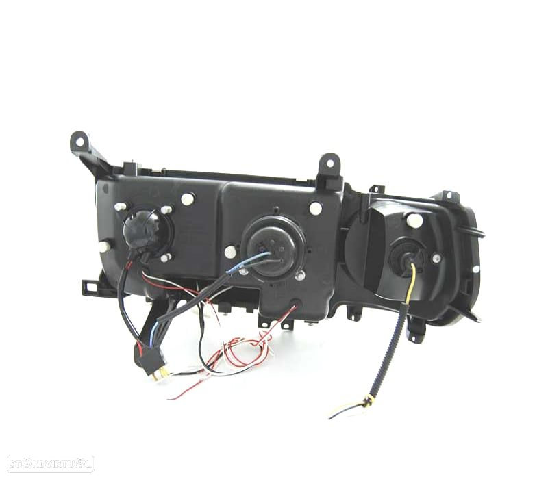 FARÓIS PARA TOYOTA LAND CRUISER FJ 80 90-97 ANGEL EYES CROMO - 3