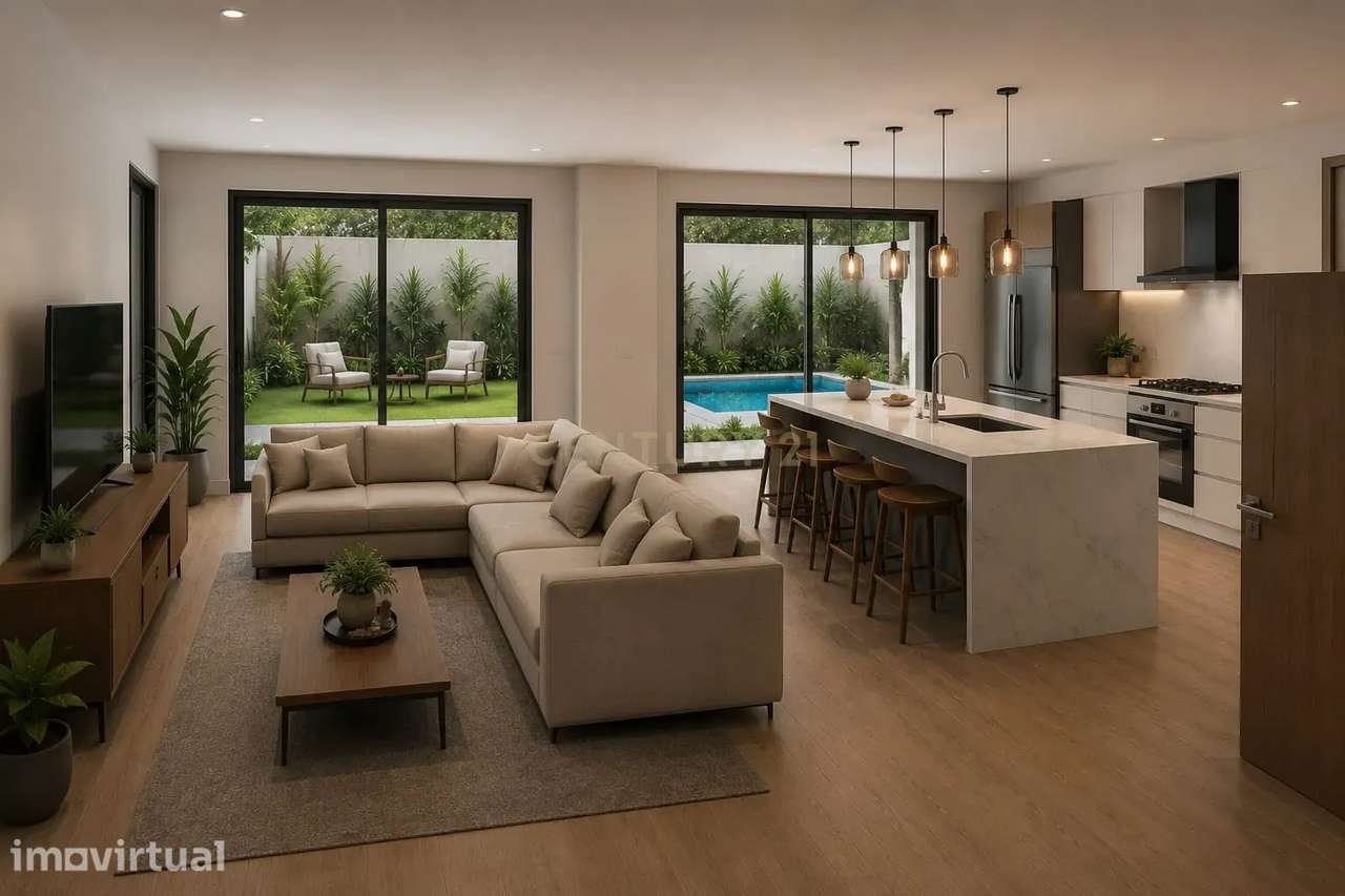 Moradia T4 com garagem e piscina - Quinta do Conde - Grande imagem: 3/23