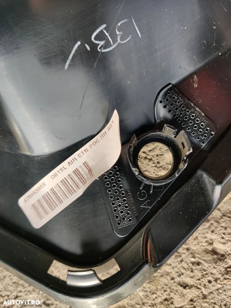 Grila captare aer dreapta bara fata cu locas senzor parcare BMW X3 G01 2017-2025 Cod: 9451142 / 139605-14 - 6