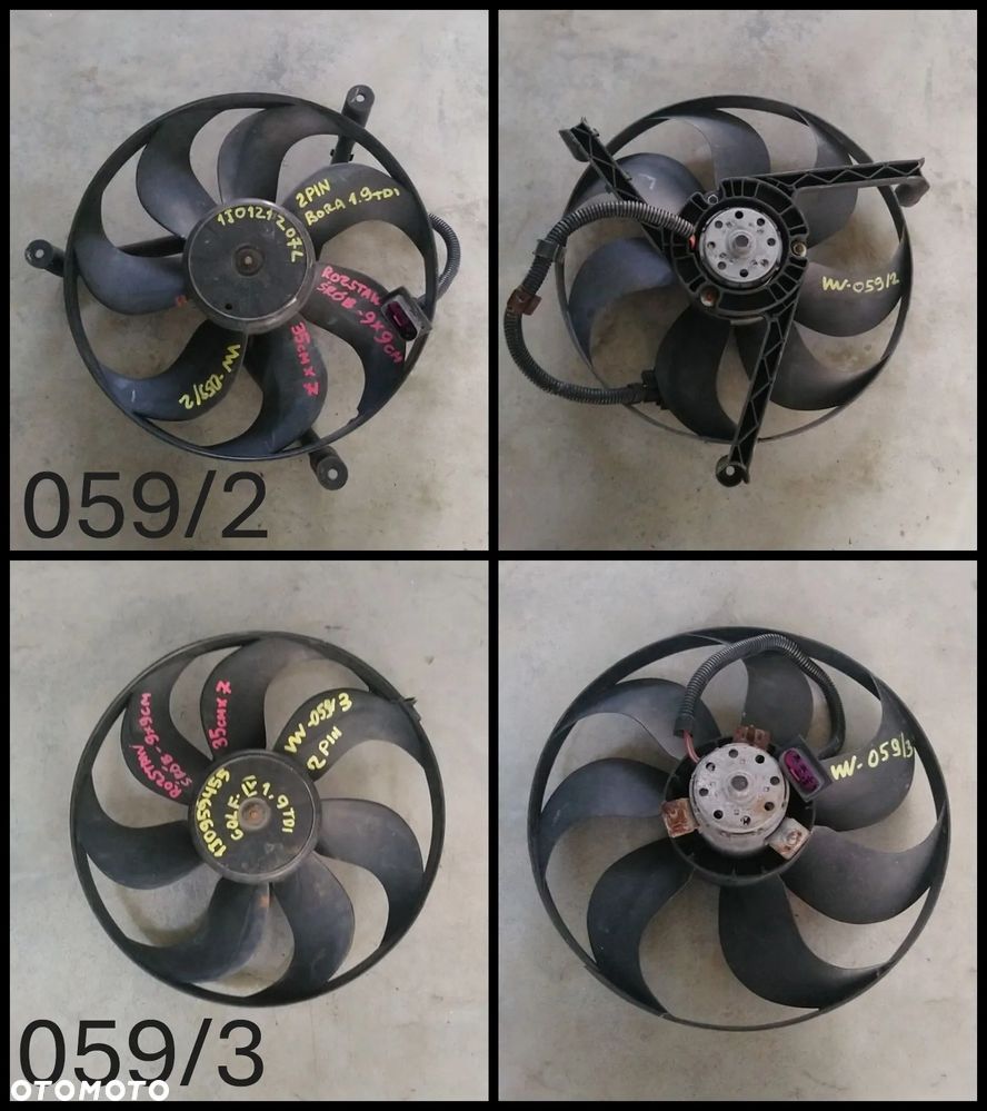 VW-001-399 WENTYLATOR CHŁODNICY VW AUDI SEAT SKODA - 12