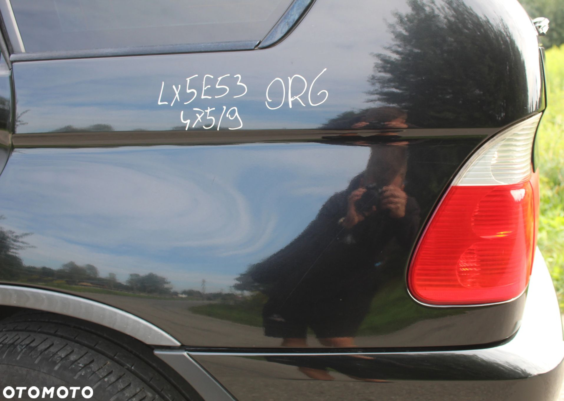 ĆWIARTKA BŁOTNIK TYŁ LEWY BMW X5 E53 475 BLACK SAP - 4