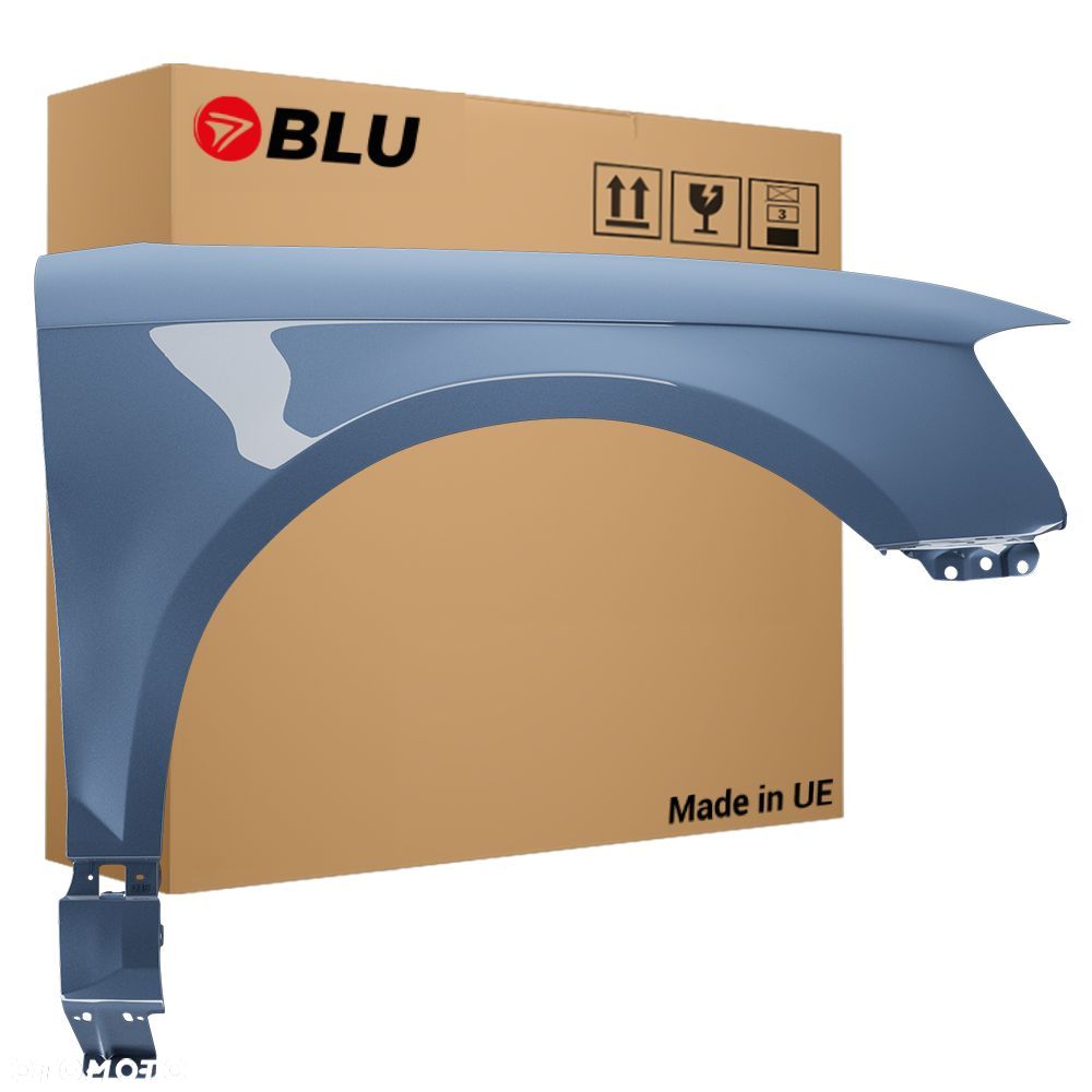 BLU Błotnik AUDI A3 8P lift LX5X prawy niebieski 08-12 przód SpharenBlau - 1