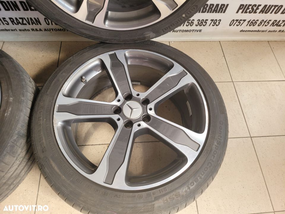 Set Jante Mercedes R19 5x112 Anvelope Continental Vara Dot 2319 235/45R19 Cls Gla Ml Gl E C Class - 7