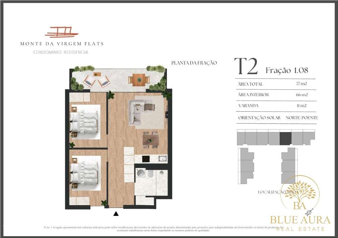 Apartamento T2 em Vila Nova de Gaia com Varanda - Grande imagem: 2/7