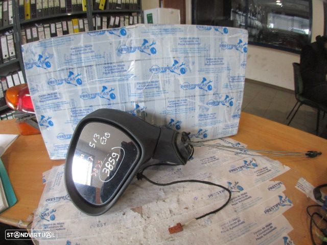 Espelho 96805881XT PEUGEOT 207 2016 1.4HDI 70CV 5P PRETO ESQ MANUAL PISCA 2 PINOS - 1
