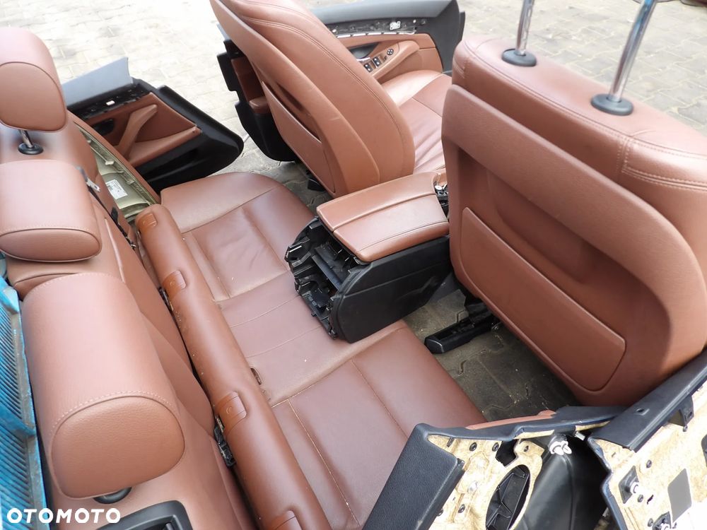 BMW F11 - KOLOR ZIMTBRAU - PO LIFT - FOTELE , KANAPA , BOCZKI , TUNEL ŚRODKOWY - OGRZEWANE - EUROPA - KOMPLET - 6