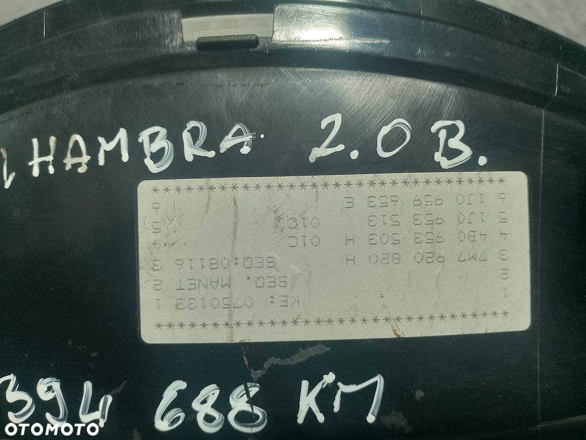 LICZNIK SEAT ALHAMBRA I FL 7M7920820H 2.0 - 2