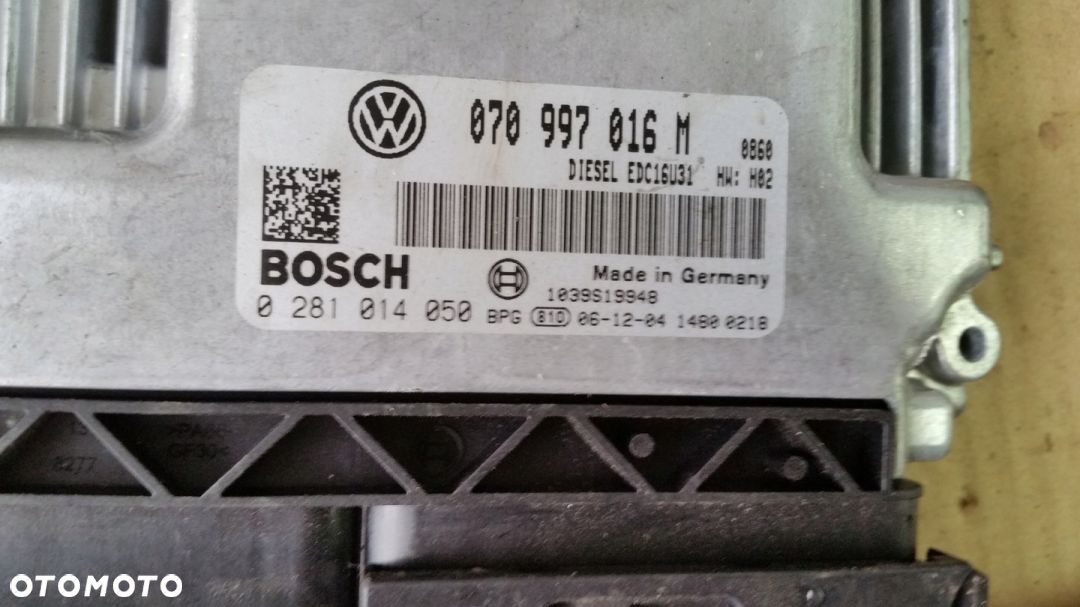 Komputer sterownik VW T5 070997016 M - 3