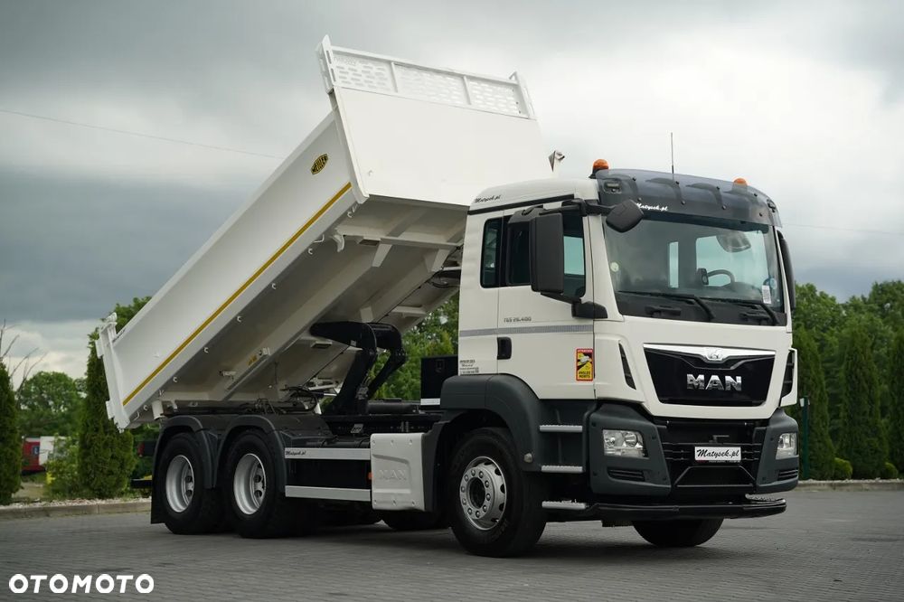 MAN TGS 26.400 / 6X4 / 2 STRONNA WYWROTKA / HYDROBURTA / AUTOMAT / EURO 6 - 6