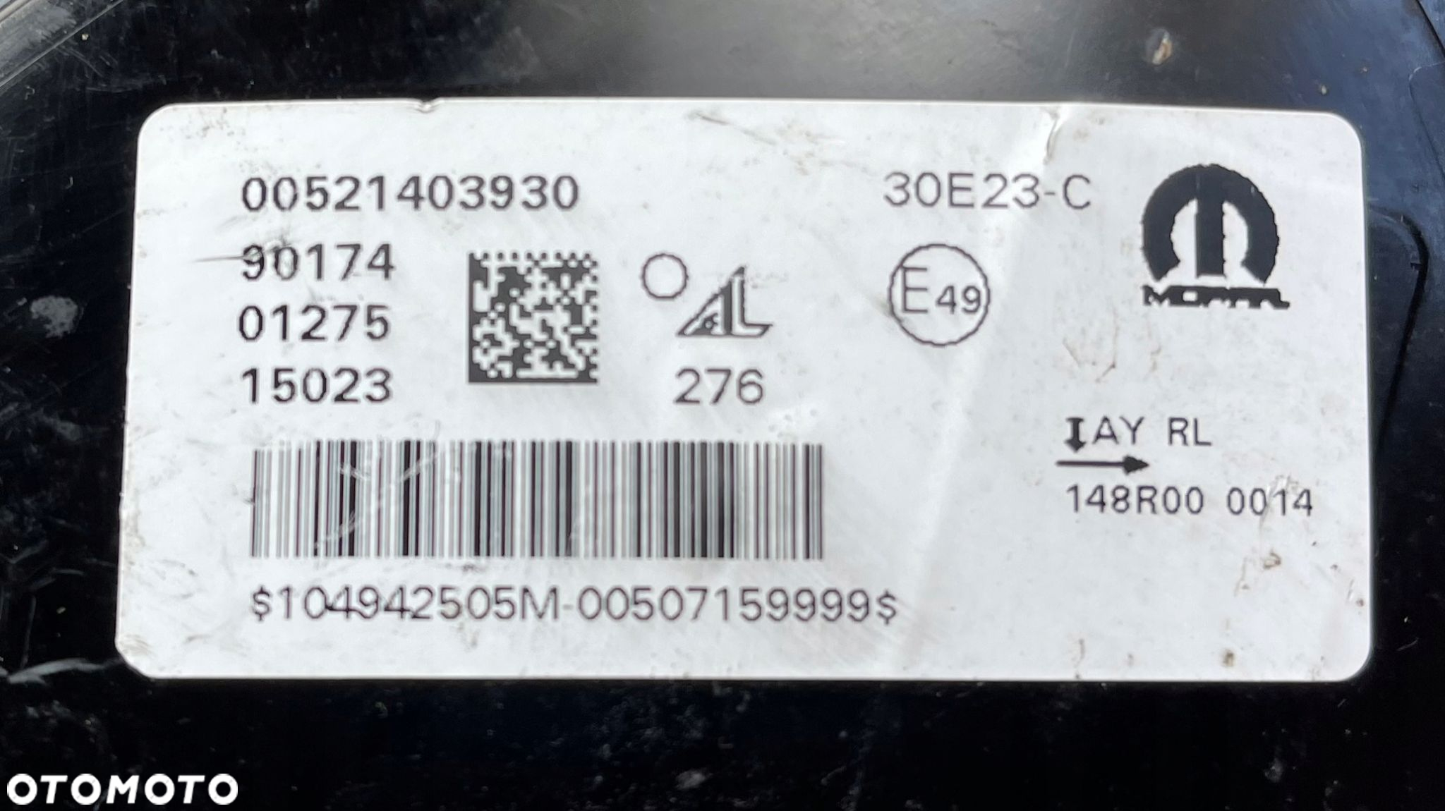 9 FIAT 500E II 2020 - HALOGEN LED DRL ŚWIATŁO DZIENNE LEWY 00521403930 - 5