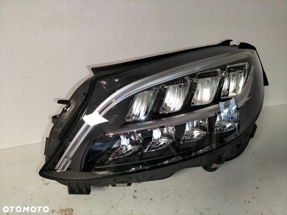 lampa przednia reflektor lewa mercedes c klasa w205 lift 18- full led high - 2
