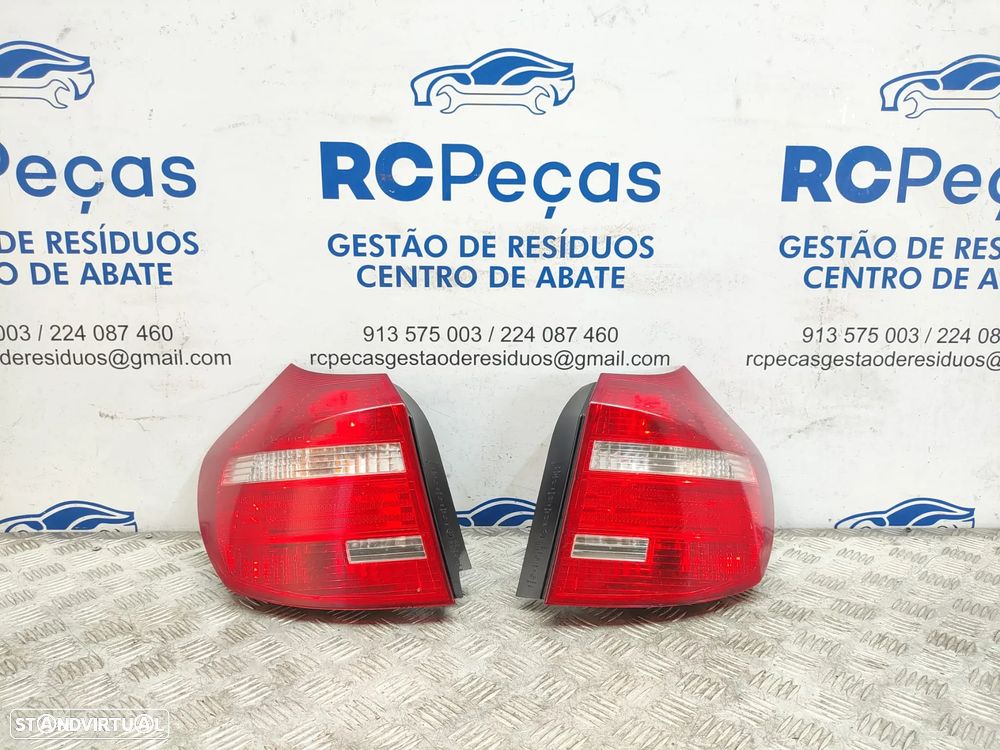 Farolins traseiros trás direito esquerdo originais BMW Serie 1 E81 E87 LCI de 2007 a 2011 - 1