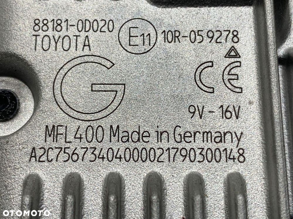 KAMERA  TOYOTA YARIS (_P13_) 2010 - 2022 1.0 (KSP130_) 51 kW [69 KM] benzyna 2010 - 2022 88181-0D020 - 5