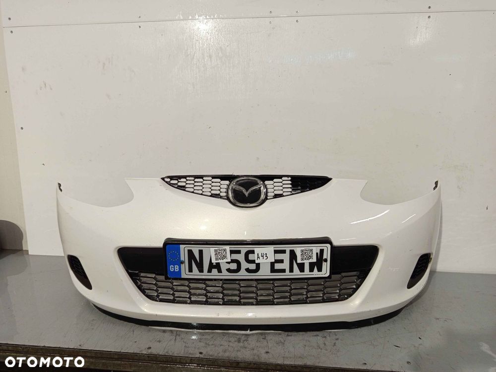 + ZDERZAK PRZÓD PRZEDNI MAZDA 2 II DE 34K BIAŁY - 1