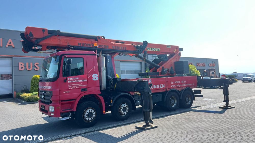 Mercedes-Benz ACTROS 4141 8x4 V6 EURO 5 DŹWIG KRAN PALFINGER PK800TK TB-KB MP2 MP3 - 2