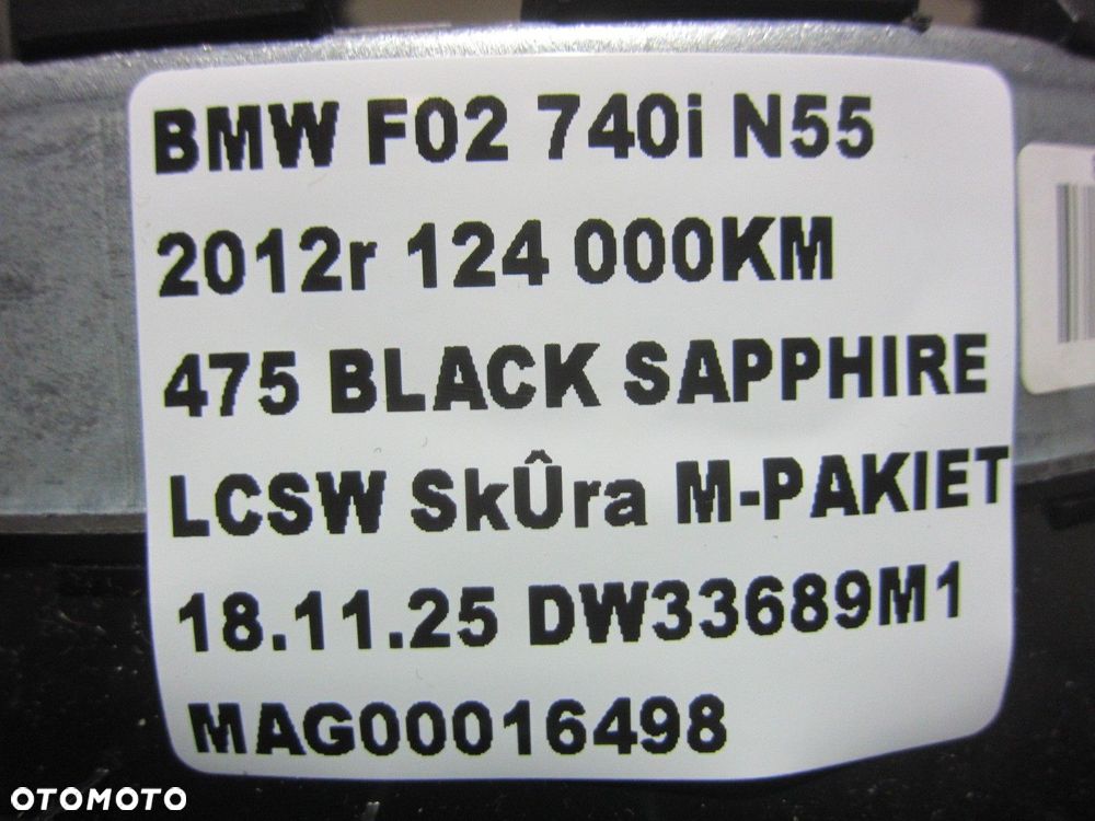 BMW F01 F06 F10 PODUSZKA POWIETRZNA KIEROWCY AIRBAG USA 32306778296 MPAKIET - 8