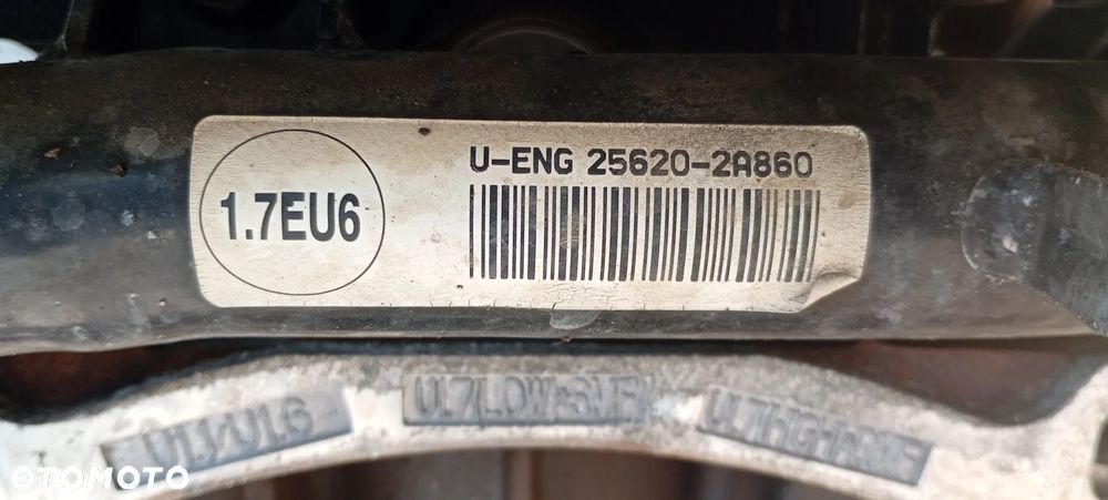 Silnik kompletny z osprzętem Kia Sportage III 16r 1.7 CRDI D4FD EURO 6 - 16