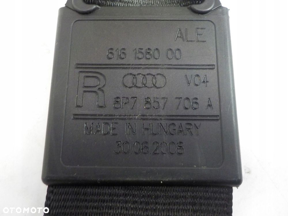 AUDI A3 8P CABRIO PAS BEZPIECZEŃSTWA NAPINACZ PRAWY PRZÓD 8P7857706A - 3