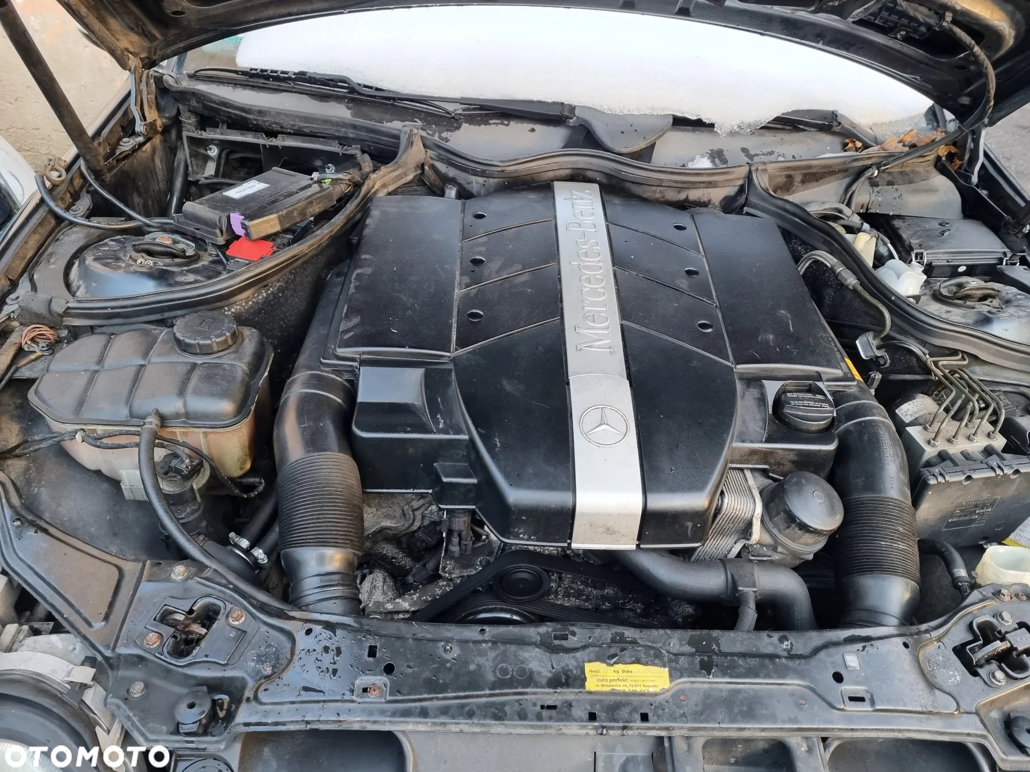 MERCEDES-BENZ C320  w203, CZĘŚCI , maska, lampy, silnik, alternator - 2