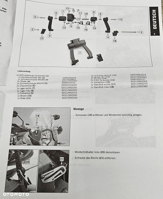 Oryginalny uchwyt GPS Garmin TomTom KTM  60312992044 - 11